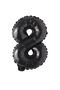 8 Number Black Foil Balloons ( 76 Cm - 34 Inch )