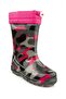 222 Furry Waterproof Rain Children's Boots 26-36