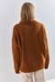 Women's Brown V-Neck Knitwear Sweater 20223264 - 2