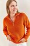 Women's Tile Zipper Turtleneck Oversize Knitwear Sweater 20223202 - 8
