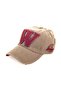 قبعة، قبعة كاب، قبعة رجالية للنساء، قبعة W، قبعة W Snapback باللون البني