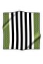 Women's Twill Silk Scarf Black Khaki - 2