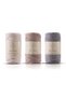 Premium Scanned Macrame Macrame Hobby Yarn Set of 3 Ecru Milk Brown Medium Gray