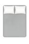 100% Cotton Satin Double Bed Sheet Gray