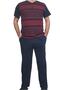 100% Cotton Short Sleeve Men's Pajama Set - 2
