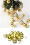 Gold 6-Piece New Year Ball Ornament 4cm Pine Tree Ornaments Christmas Decoration Balls Gold Yellow Mirrored Ornament - 2