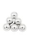 Silver Gray 6-Piece New Year Ball Ornament 4cm Pine Tree Ornaments Christmas Decoration Cute Ball Silver Mirrored Ornament - 4