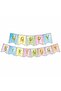 9 Year Old Birthday Set Butterfly Rainbow Unicorn Concept Macaron Balloon Chain - 3