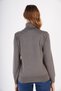 Women's Milk Brown 100% Organic Cotton Turtleneck Knitwear Sweater Trist-6103 - 5