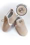 Beige Velvet Anti-Slip Sole, Adjustable Elastic Baby Booties, Nursery Shoes, Home Boots Slippers