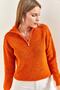 Women's Tile Zipper Turtleneck Oversize Knitwear Sweater 20223202 - 6