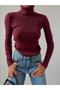 Women's Turtleneck Cotton Jacquard Camisole Ribbed Sweater