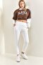 Women's Brown Hooded 3 Thread Raster Printed Top and Bottom Set 40111003 - 6