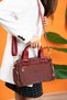 Women's Burgundy Parachute Fabric Original Waterproof Hand And Shoulder Bag - 2