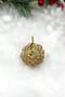 Gold 6-Piece 4 cm Real Pine Cone Christmas New Year Pine Tree Ornament Hangable Tree Ornament Gold Yellow - 8