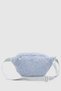 Women's Blue Faux Fur Woven Waist Bag 213 - 2