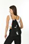Astronaut Rocking on the Moon Printed Black Backpack - 5