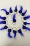 Cobalt Blue Bridesmaid Bracelet and Bridesmaid Crown (Metal), Henna Night, Bachelorette Party, Bride to Be - 5