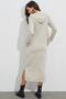 Women's Stone Slit Hooded Maxi Dress EY1111 - 2