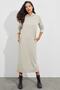Women's Stone Slit Hooded Maxi Dress EY1111 - 4