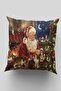 Cat Patterned Christmas, Santa Claus, Christmas Patterned Throw Pillow Case Merry Christmas, Christmas Gift 43x43