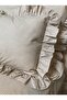 Country Ruffled Single Sheet Set (Milk Coffee Gingham) - 5