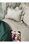 Country Ruffled Single Sheet Set (Milk Coffee Gingham) - 6