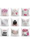 Double Sided Flower Motif Digital Printed Decorative Raschel Knitted Pillow Throw Pillow Cover
