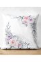 Double Sided Flower Motif Digital Printed Decorative Raschel Knitted Pillow Throw Pillow Cover - 3