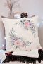 Double Sided Flower Motif Digital Printed Decorative Raschel Knitted Pillow Throw Pillow Cover - 4