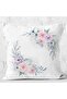 Double Sided Flower Motif Digital Printed Decorative Raschel Knitted Pillow Throw Pillow Cover - 5