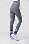 High Waist Winter Ribbed Leggings Trousers with Fleece Inside - 3
