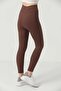 High Waist Winter Ribbed Leggings Trousers with Fleece Inside - 4