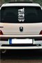 English White Car Rear Windshield Sticker Set 40*20 Cm Vehicle Rear Window Sticker Foil - 3
