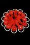 Red Bridesmaid Bracelet, Bride to Be, Bachelorette Party, Wedding, Henna Night Bracelet 10 Pieces - 2