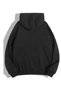 Nope Oversize Siyah Kapuşonlu Sweatshirt - 2