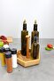 Clove Wooden Rotating Serving Holder, Multi-Purpose Organizer, Organizer and Sauce Bowl - 3