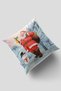 Christmas Throw Pillow, Christmas Throw Pillow Cover, Christmas Gift, Christmas Throw Pillow, Red Suede Throw Pillow, 43x43cm - 5