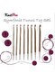 Knitpro Symfonie Interchangeable Tunisian Crochet Set - 20735 + Wooden Needle Gauge - 2