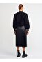 80738 Pleated Faux Leather Skirt-black - 2