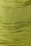 Oil Green Lined Body-Hugging Corset Detail Knitted Short Evening Dress TPRSS23EL00174 - 5
