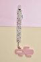 Beige 3-Piece Pacifier Set with 100% Cotton Fabric and Lilac Flowers - 3