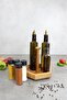 Clove Wooden Rotating Serving Holder, Multi-Purpose Organizer, Organizer and Sauce Bowl - 6