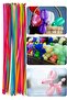 10Pcs Pastel Sausage Balloons - Long and Thin Shape, Clown Playing Balloon, Birthday and New Year