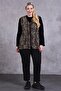 Leopard Patterned Zippered Fleece Vest - 5