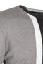 Anthracite Slim Fit Slim-Fit Crew Neck Paneled Knitwear Color-Block Sweater Tmnaw21Kz0566 - 7