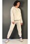 Basic Yaka Sweat Paça Modelli Eşofman Takımı - 3
