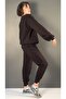 Basic Yaka Sweat Paça Modelli Eşofman Takımı - 5