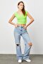 Women's Flor Green Japone Sleeve Camisole Body - 6
