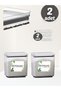 Colored Detergent&amp; Detergent Rectangular 2.2 Lt with Vacuum Lid 2&#Set of 39 Storage Boxes - 2